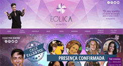 Desktop Screenshot of eolicaeventos.com.br