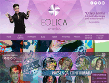 Tablet Screenshot of eolicaeventos.com.br